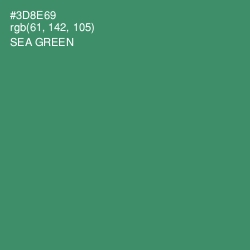 #3D8E69 - Sea Green Color Image